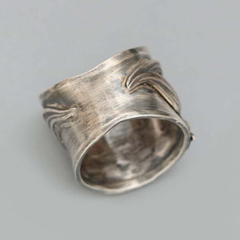 Wholesale Goth Theme Ring Alloy Lily Flower Wrap Vintage OLY-RS-HC003